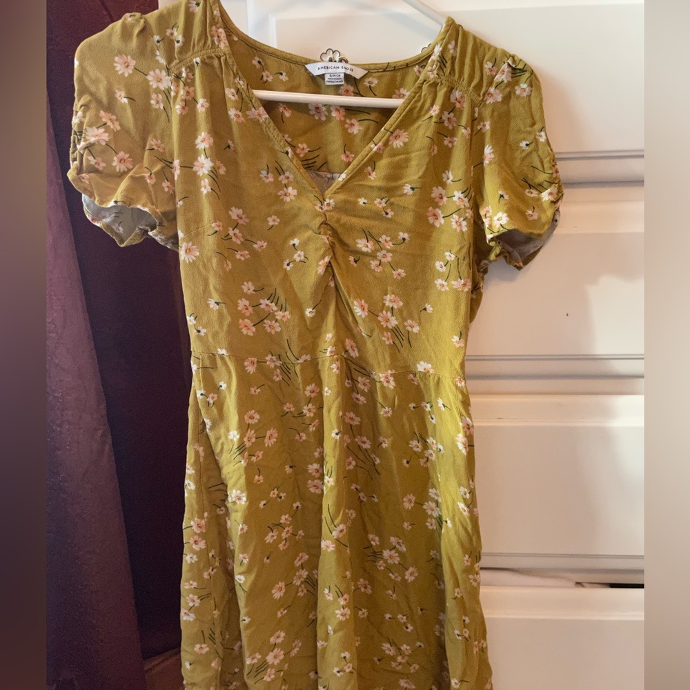 American eagle fall yellow dress!